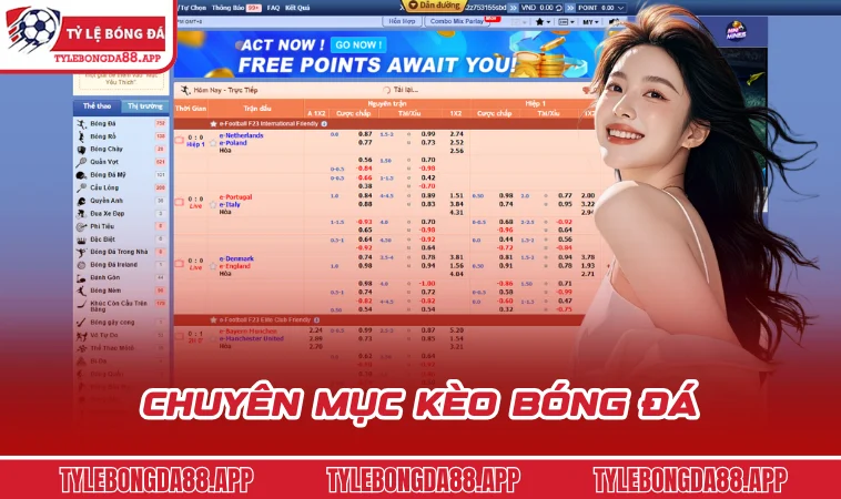 Chuyên mục kèo bóng đá